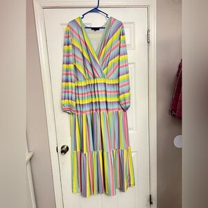 Eloquii Multicolor Striped Dress